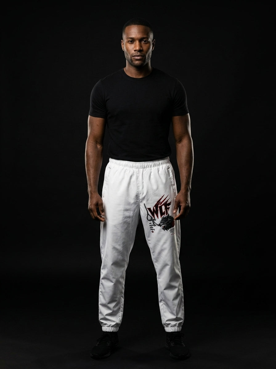 Track pants — On Model - Dark Studio | Generated by Modelize